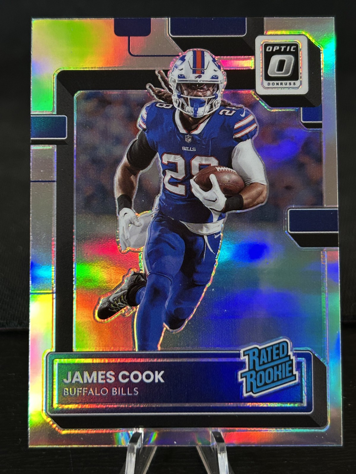 2022 Panini Donruss Optic - Rated Rookie James Cook #215 Holo Prizm (RC) H550