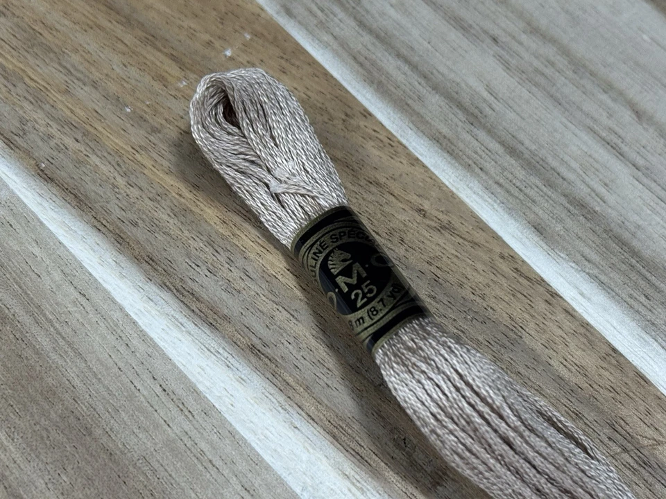 ✅3 Boxes ✅NEW ✅DMC 25 EMBROIDERY FLOSS ✅MOULINE ✅FRANCE ✅100% COTTON ✅#3864 ✅Tan - Image 4 of 4