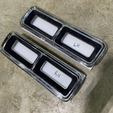 Original Pair Of 1967 - 1968 Camaro Tail Light Bezels Gm Chrome Original Pair Of 1967 - 1968 Camaro Tail Light Bezels Gm Chrome
