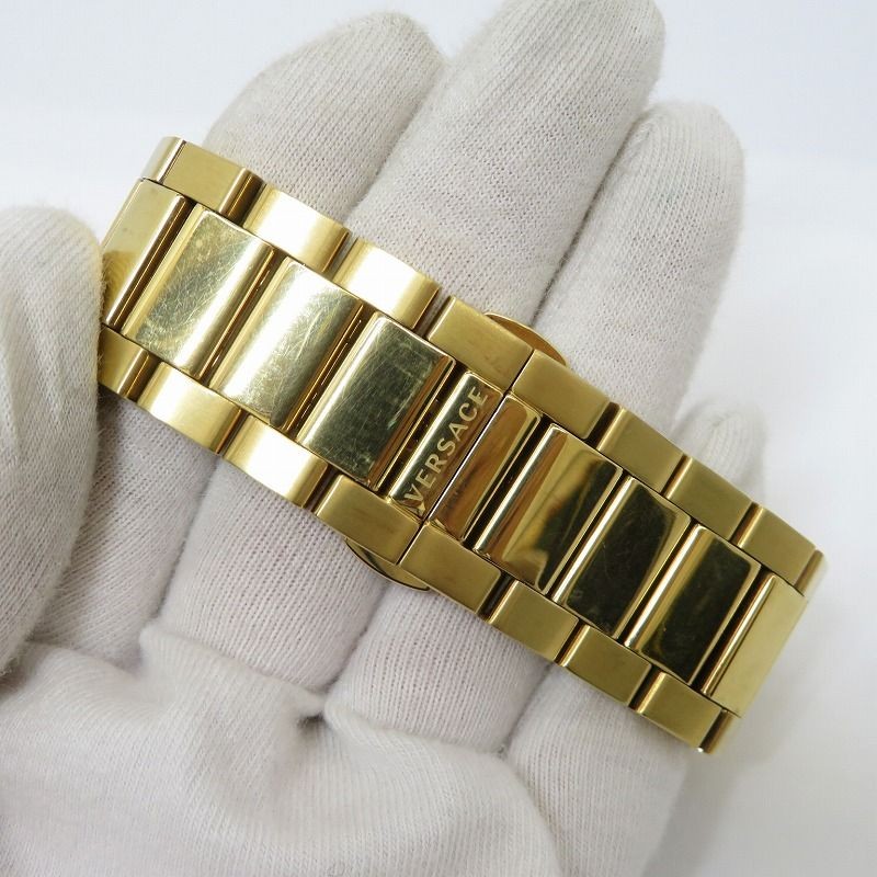 Versace SPORTY GRECA Quartz Watch Gold Used, Analog, 5cm Case, 16.5cm Strap From thumbnail 5