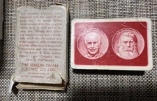 Vintage Edison Swan Electric Co. Cards (51) & Box Ediswan Lamps 