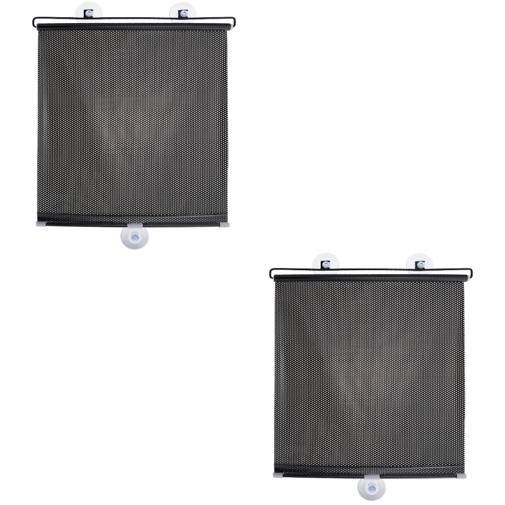 2 Sets Blackout Roller Blinds for Baby Nursery Balcony Kitchen Sun Protection Privacy