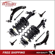 Front Struts Control Arm Stabilizer Bar Link Kit TieRods For 02-06 Nissan Sentra