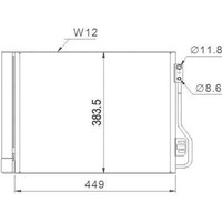 Diederichs DCC1686 Kondensator, Klimaanlage FüR Smart Fortwo Coupe (451)