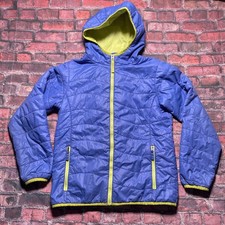 L.L. Bean Quilted Jacket Youth Large 14-16 Blue Primaloft Packable Lightweight