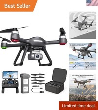 HS700E 4K UHD Drone with EIS Anti Shake 130 FOV Camera for Adults, GPS Quadco...