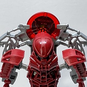 LEGO Bionicle Toa Metru Toa Vakama 8601 Complete with Trans-Red Throwing Disk (B