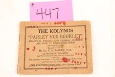 P447 Rare Survivor "The Klynos" Parley Boo Booklet French and German Phrase Book