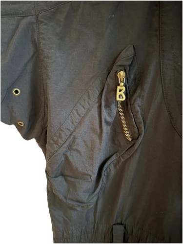 BOGNER XL Men’s Black Patchwork Zipper Vintage Ski Salopette Skisuit - Picture 7 of 24