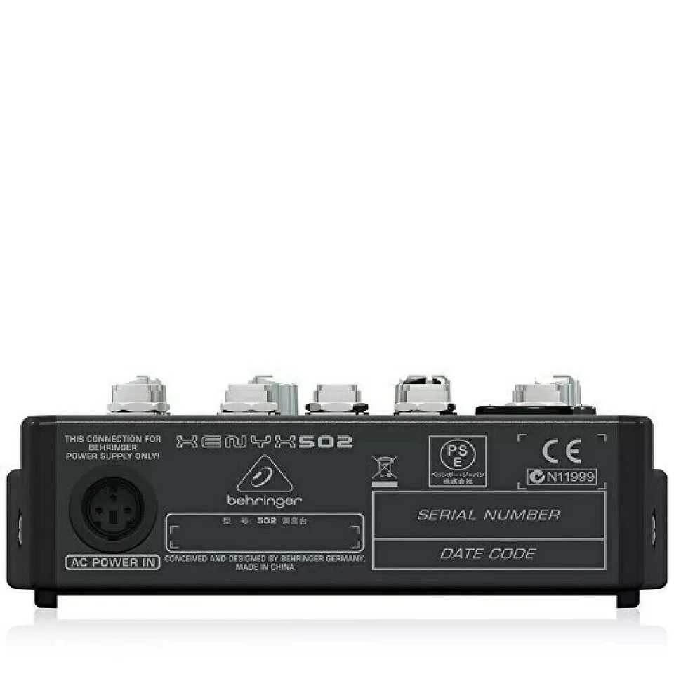 Behringer XENYX 502 Premium 5 Input 2 Bus Mixer No Power Supply - Image 4 of 4