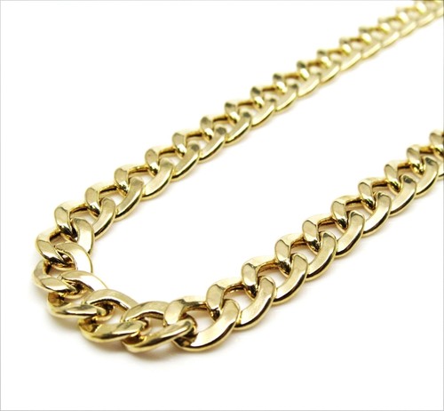 10K Gold Hollow Cuban Chain 22 Inches 6 