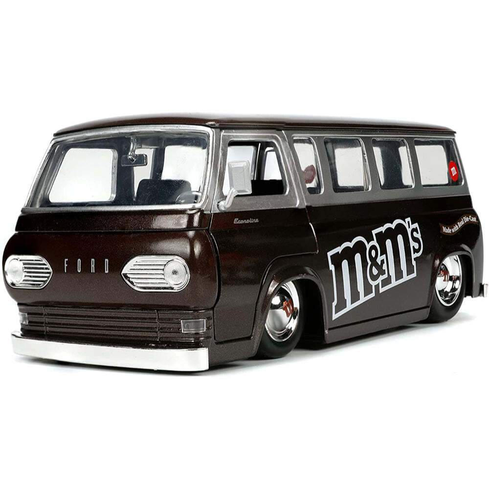 ミニカー 1:24 M&M'S 1965 FORD ECONOLINE w/RED Jada Hollywood Rides: M&M's - Red m&m and 1965 Ford