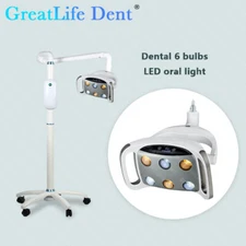 9W 6 leds Movable Shadowless Surgical Medical Exam Light Floorstanding GreatLife