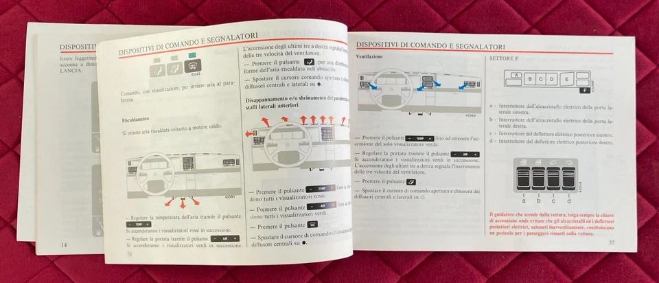 AUTOBIANCHI Y 10 Libretto Uso e manutenzione 1985 - Immagine 2 di 3