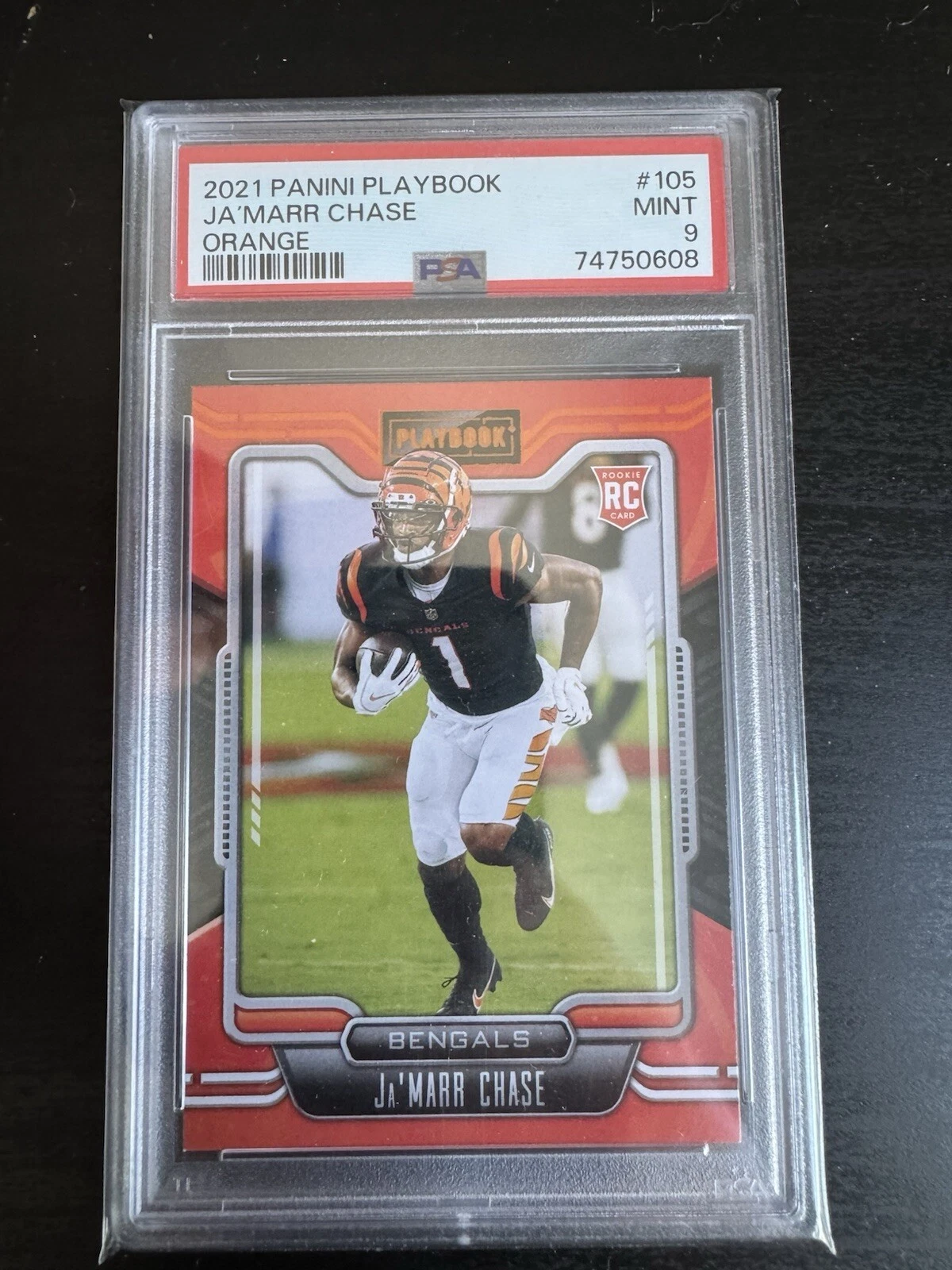 JaMarr Chase Panini Playbook #105 Orange