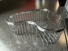 Ginger 505L/PC Polished Chrome Splashables Large Wire Shower Corner Basket