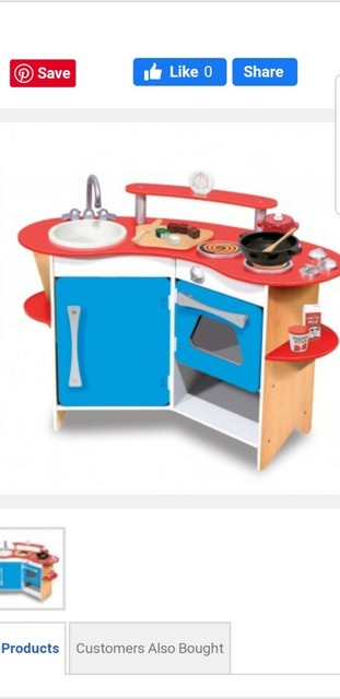 Melissa Doug 13950 Cooks Corner Wooden Kitchen For Sale Ebay