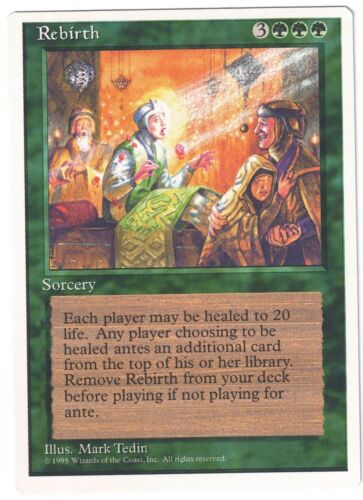 Magic: The Gathering (MTG 4th Edition) 1995 - Rebirth - Picture 1 of 2