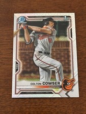 2021 Bowman Draft Chrome ASIA MOJO Refractor Colton Cowser RC Baltimore Orioles