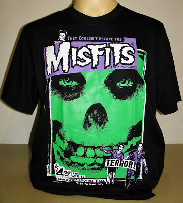 Misfits Skull Logo Punk Rock Band T-Shirt Size S M L XL 2XL 3XL New! XXL XXXL