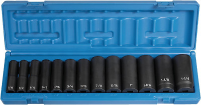 Corp 1312D 1/2'' Drive Deep Length Fractional Set - 13 Piece | eBay