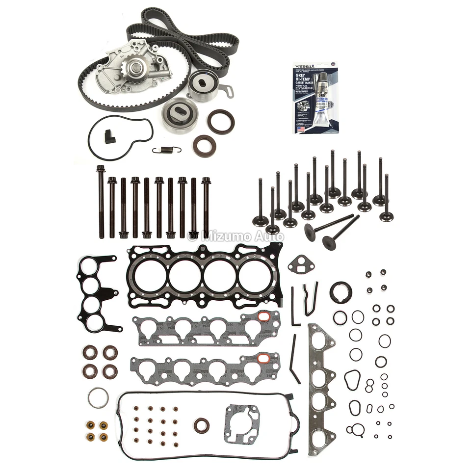 Juego de juntas de culata válvulas correa de distribución apto para 98-02 Honda Acura F23A1 F23A4 F23A5 Foto 4 de 4