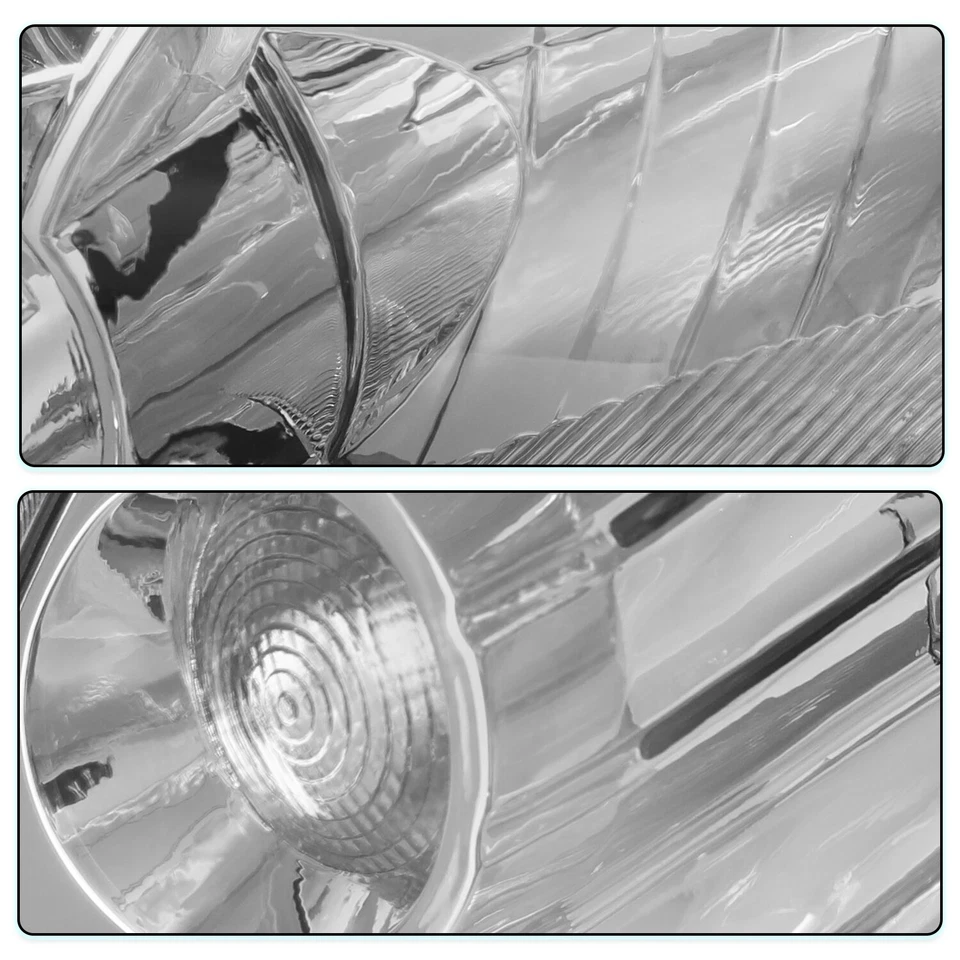 Compatível com faróis de halogênio Hyundai Tucson 2005-2009 esquerda e direita transparente - Imagem 3 de 4