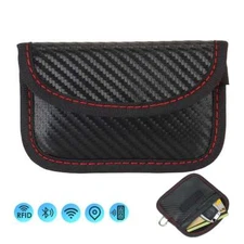 Faraday Bag for Key Fob RFID Protector Car Signal Blocking Bag Anti-theft Holder