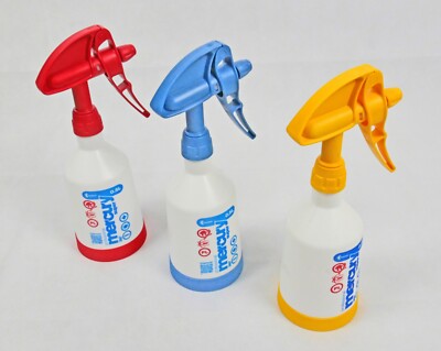Kwazar 3er-Set Mercury Super PRO+ 360 Grad VITON Sprühflasche 0,5 L Pumpsprüher