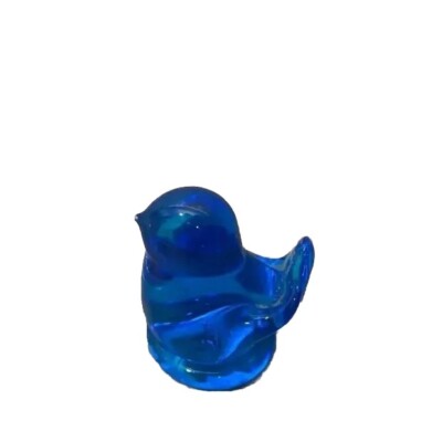 Leo Ward Bluebird of Happiness Figurine Signed 1992 Glass Terra Studios Vintage 