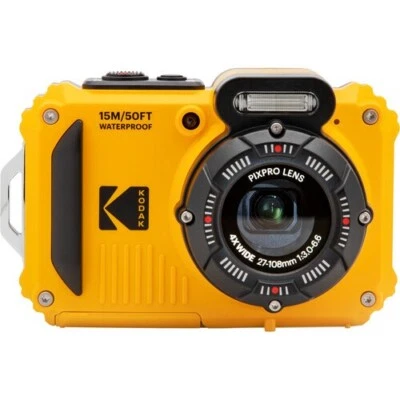 Kodak Pixpro WPZ2 15M wasserdichte Digitalkamera 4x Zoom 16 MP in gelb (UK) NEU