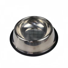 STAINLESS STEEL Standard Pet Dog Puppy Cat Food or Drink Water Bowl Dish*