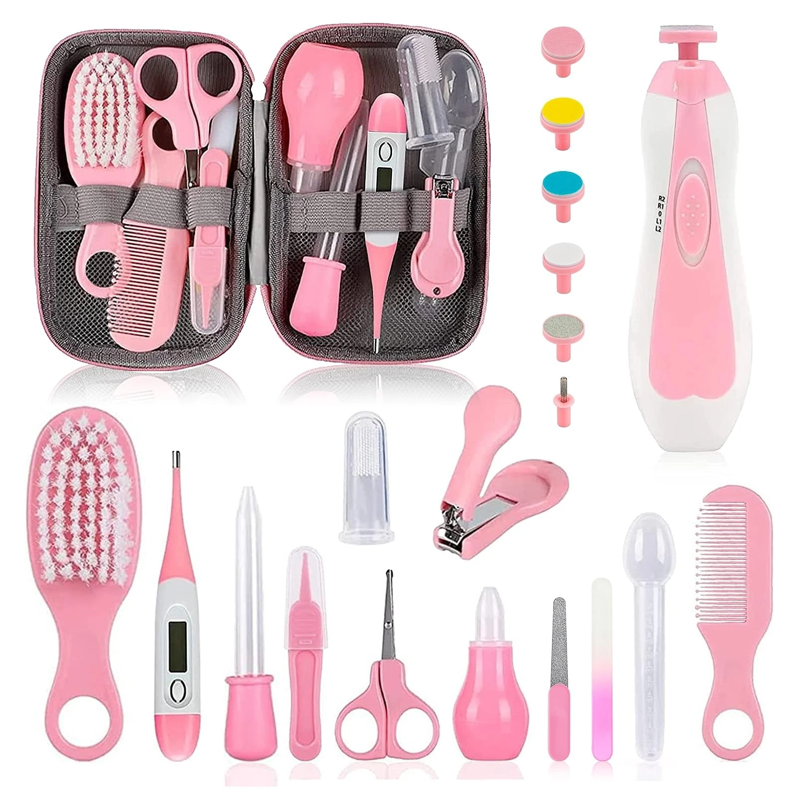 Infant Grooming Kit 20 in 1 - Baby Care Set with Brush, Comb, Nail Clipper & Asp
Opens in a new wind