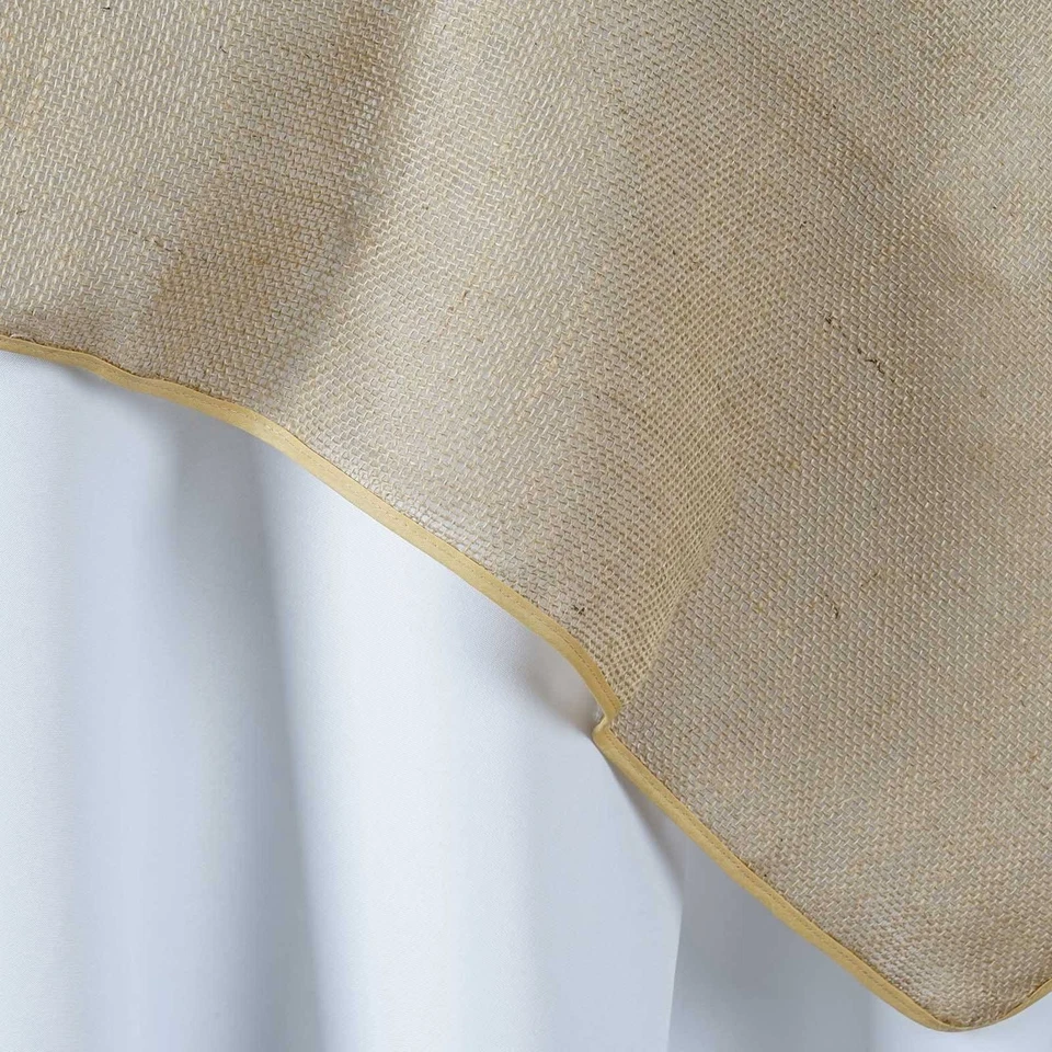 ARPILLERA NATURAL 60x60" SUPERPOSICIÓN DE MESA Rústica Boda Fiesta Catering Decoración Foto 4 de 4