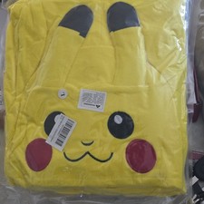 Pikachu One Piece Fleece pajamas Unisex Yellow Elastic Stretch Plush