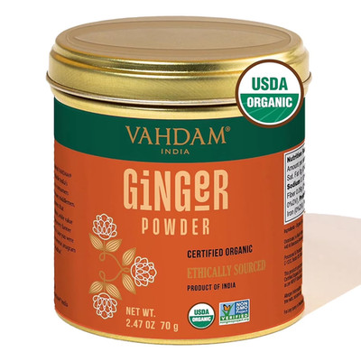 VAHDAM Organic Ginger Powder Spice, 2.47 oz | USDA Organic Ground Ginger Root...