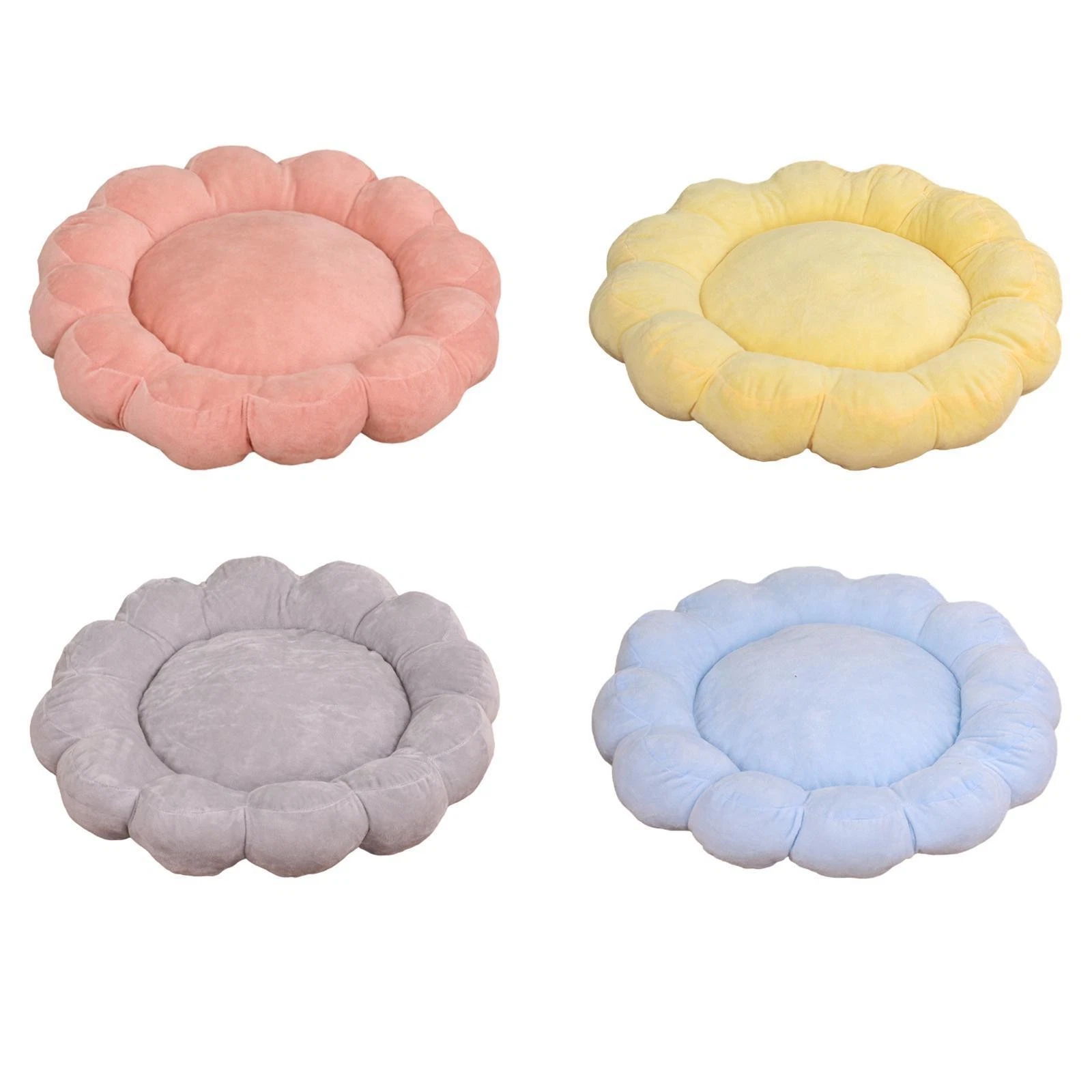 Pet Sleeping Pad Small Dog Bed Machine Washable Non Skid Cute Petals Cat Bed for