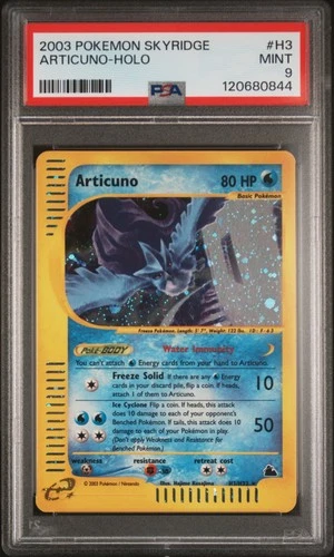 Pokemon Articuno Holo Skyridge H3/144 PSA 9 Mint