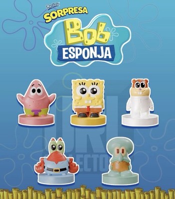 Full Set of 5 SpongeBob Marinela 2025 Promo Sealed Bags Crazy