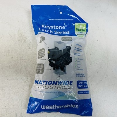 Keystone Vinyl Fence Hinge & Latch 2 Sided Latch Series Nationwide Industries