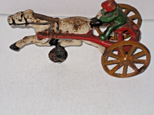 Vintage Cast Iron Souvenir Horse Racer
