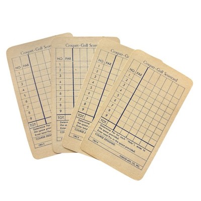 Lot Of 4 Vintage Forster Croquet-Golf Scorecards CRO-3 Unused EUC NOS 1940s 50s