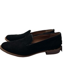 Franco Sarto Ladies' Size 9 Loafer Black Suede Upper studs on the heel