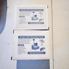 Swipe-Tek Cleaning Cards 100 Total 2 Boxes Of 50  Credit Card Hotels Business