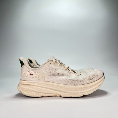 HOKA Clifton 9 Oat Milk Alabaster Road Running Shoes 1127895 OST Mens Size 10.5D