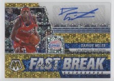 2020-21 Panini Mosaic Fast Break Gold Prizm 3/10 Darius Miles #FB-DMI Auto 3c7