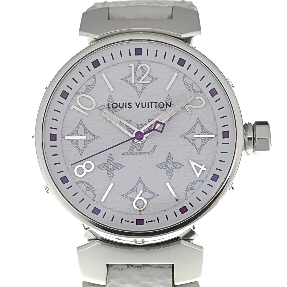 LOUIS VUITTON（LV） sconto LOUIS VUITTON Tambour QA116 monogramma quadrante bianco orologio da donna Q#138339