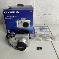 Olympus CAMEDIA C-740 Ultra Zoom 3.2MP Digital Camera W/ Box  16MB XD card