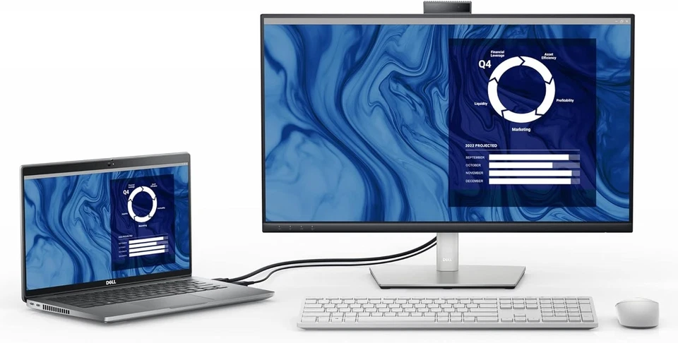 Dell KM5221W Pro Wireless Keyboard and Mouse Set, UK (QWERTY), 2.4GHz, 128-bit A - Image 2 of 4