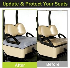 Universal Golf Cart Seat Towel Blanket Cover 50x29" Non Slip Club Car EZGO Gray